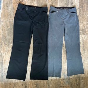 Express Editor Pants! Lot of 2, gray and black.